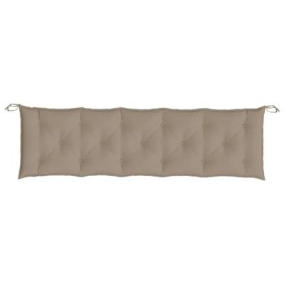 VidaXL Tuinbankkussen 180x50x7 cm oxford stof taupe VidaXL Tuinbankkussen 180x50x7 cm oxford stof taupe