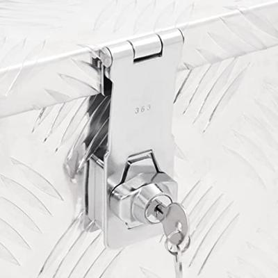 VidaXL Opbergbox 50x15x20,5 cm aluminium zilverkleurig