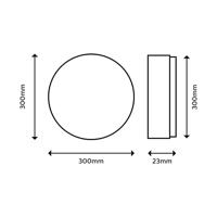 Philips Ø 25cm plafonnièreSuper Slim 4000K wit - 68107400 - thumbnail