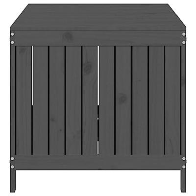 Tuinbox 147x68x64 cm massief grenenhout grijs