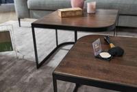 Sky Style Cakey Vierkante Salontafel Set Donkerbruin - thumbnail