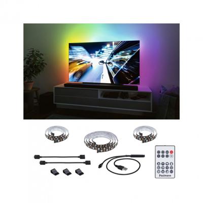 Paulmann TV Strips 55 Zoll 78880 LED-strip basisset Met USB-aansluiting 5 V 2 m RGB 1 set(s) Paulmann TV Strips 55 Zoll 78880 LED-strip basisset Met USB-aansluiting 5 V 2 m RGB 1 set(s)