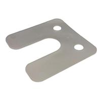 Gebr. Bodegraven drukplaten - met sleuf - 1 mm - kunststof - transparant - 480 st - thumbnail