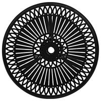 Tuintafel 62x62x65 cm gietaluminium zwart - thumbnail