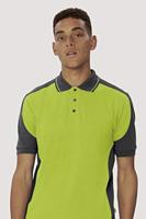 Hakro 839 Polo shirt Contrast MIKRALINAR® - Black/Anthracite - L - thumbnail