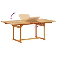 7-delige Tuinset massief acaciahout en textileen - thumbnail