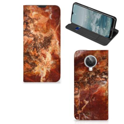 Nokia G10 | G20 | Standcase | Marmer Bruin