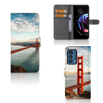 Motorola Edge 20 Pro | Flip Cover | Golden Gate Bridge