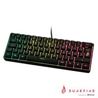 Surefire Gaming KingPin X1 Gaming-toetsenbord Kabelgebonden, USB QWERTY, Italiaans Zwart Verlicht, Multimediatoetsen - thumbnail