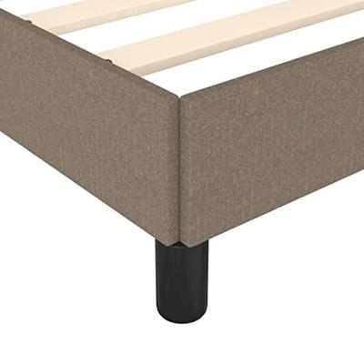 Bedframe stof taupe 140x200 cm