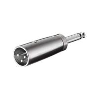 goobay XLR Adapter, AUX jack 6.35mm mono male naar XLR male - thumbnail