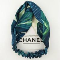 Zomer Boho stijl haar banden hoofdbanden voor vrouwen retro cross knoop tulband (groen) - thumbnail