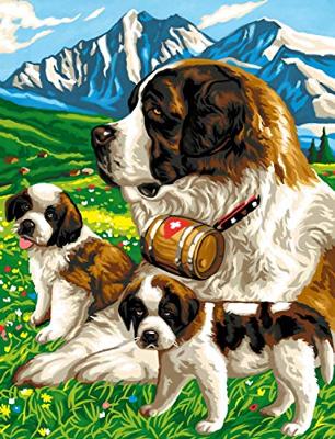 Basic Schilderen op nummer sint bernard