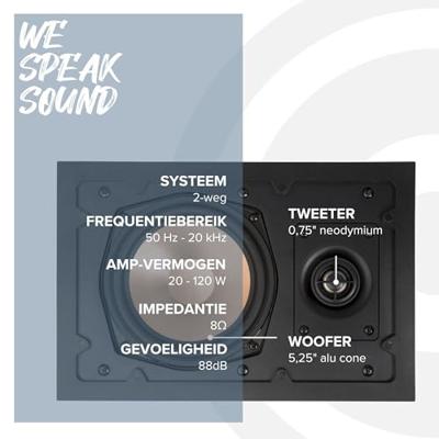 Artsound: HPRE650 Passieve Inbouw Speakers 2 stuks - Wit Artsound: HPRE650 Passieve Inbouw Speakers 2 stuks - Wit