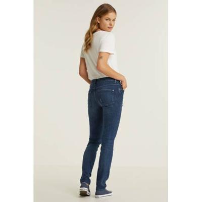 anytime mid rise skinny jeans blauw