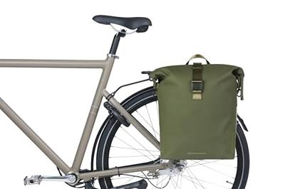 Basil Fietsschoudertas soho mik studs | groen 17l