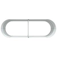 Verhoogde plantenbak Groen 240 x 80 x 81 cm Staal - thumbnail