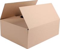 Verzenddoos, enkele golf, bruin, ft 340 x 280 x 120 mm - thumbnail