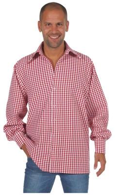 Tiroolse blouse rood/wit