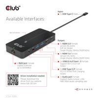 club3D USB-7-in1-HUB USB-C USB-C dockingstation Geschikt voor merk (dockingstation): Club 3D - thumbnail