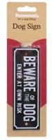 Rosewood beware of the dog waakbordje - thumbnail