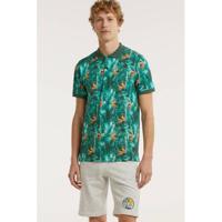 Petrol Industries gemêleerde slim fit sweatshort grijs melange - thumbnail