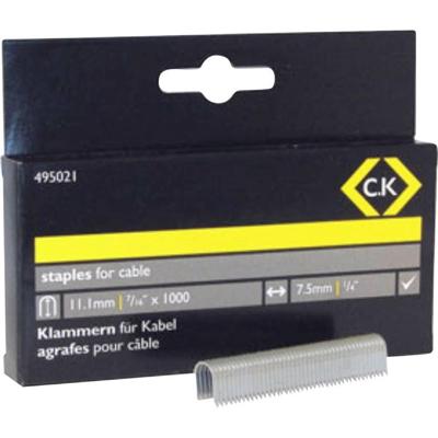 C.K 495021 Nieten voor tacker 1 stuk(s) Afm. (l x b) 10 mm x 7.5 mm C.K 495021 Nieten voor tacker 1 stuk(s) Afm. (l x b) 10 mm x 7.5 mm