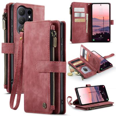 Caseme Samsung Galaxy S26 Ultra PU leren hoesje - portemonnee - Rood Caseme Samsung Galaxy S26 Ultra PU leren hoesje - portemonnee - Rood