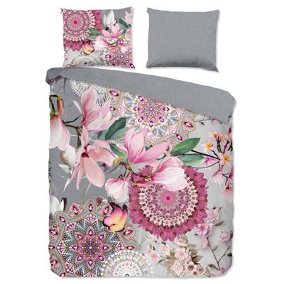 HIP Dekbedovertrek "mandala's en magnolia bloemen" - Multi - (140x200/220 cm) - Katoen Flanel