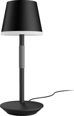 Philips Hue Hue White & Col. Amb. Go 8719514404595 Tafellamp met accu LED 6.2 W Zwart