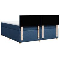Boxspring met matras stof blauw 180x200 cm - thumbnail
