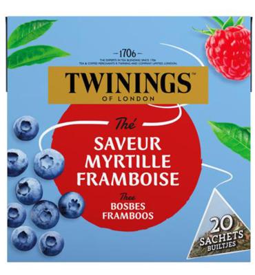Twinings Zwarte thee bosbes framboos 20 Zakjes