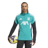 adidas Liverpool Trainingstrui 1/4-Zip Europees 2025-2026 Groen Wit Zwart - thumbnail