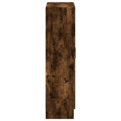 Boekenkast 82,5x30,5x115 cm bewerkt hout gerookt eikenkleurig