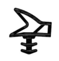 Deventer afdichtingsprofiel - S 6577 - sponning 12mm - zwart - thumbnail