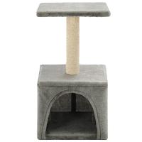 Kattenkrabpaal met sisal krabpaal 55 cm grijs - thumbnail
