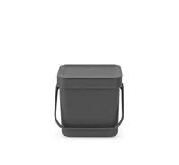 Brabantia sort & go afvalbak 3l grijs - thumbnail