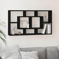 Wandschap 8 vakken zwart - thumbnail