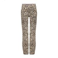 Geisha zomer jeans broek meisjes - zand / luipaard print - thumbnail