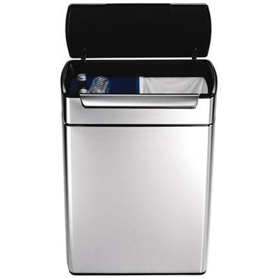 Simplehuman Afvalemmer Rectangular Touch Bar GFT 24 + 24 liter - thumbnail