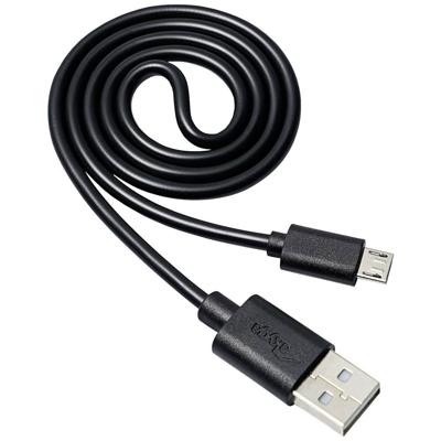 Akyga AK-USB-05 USB-kabel USB 2.0 USB-A stekker, USB-micro-B stekker 0.60 m Zwart