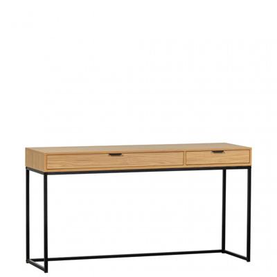 WOOOD Bureau 'Silas' Eiken, 140 x 44cm, kleur Naturel WOOOD Bureau 'Silas' Eiken, 140 x 44cm, kleur Naturel