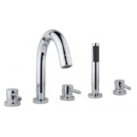 Caral 5-gats badrandcombinatie chroom - thumbnail