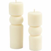 Creativ Company Siliconen vorm, geribbelde cilinder met boog, h: 11+14 cm, d 4+4 cm, 2 stuk/ 1 doos - thumbnail