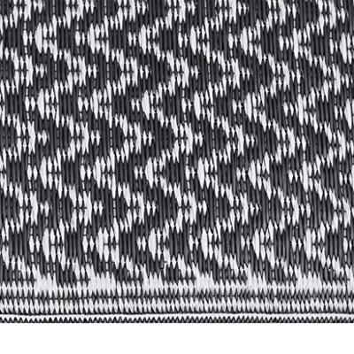 VidaXL Buitenkleed arakil 140x200 cm polypropeen zwart VidaXL Buitenkleed arakil 140x200 cm polypropeen zwart