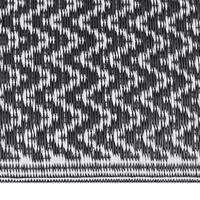 VidaXL Buitenkleed arakil 140x200 cm polypropeen zwart - thumbnail