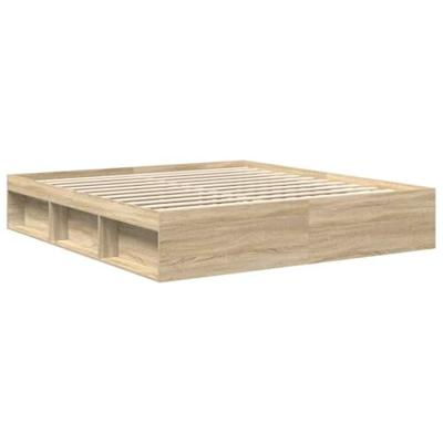 Bedframe sonoma eikenkleurig 180x200 cm Super King Size