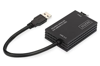 Digitus Computer, Glasvezel, Laptop, USB 3.2 Gen 1 (USB 3.0), Netwerk Adapter [1x USB - 1x SFP-slot] DN-3026 17.00 cm