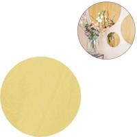 Housevitamin wandspiegel rond goudkleurig 60 cm | 3 stuks - thumbnail