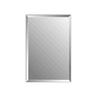 Spiegel Charleston Plieger Rechthoekig 4mm Met Facetrand 120x45cm Zilver - thumbnail